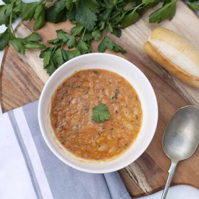 Vegetable, Tomato & Risoni Soup