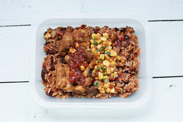 1098. Chicken burrito bowl - packaging copy